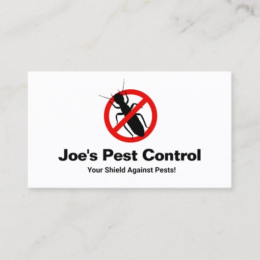 害虫駆除シロアリNo記号 名刺 (正面)