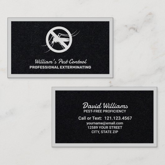 害虫駆除プレミアム 名刺 (正面/裏面)