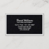 害虫駆除プレミアム 名刺 (裏面)