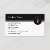 害虫駆除モダン名刺の新規作成 名刺 (正面)