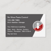 害虫駆除モダン名刺 名刺 (正面)