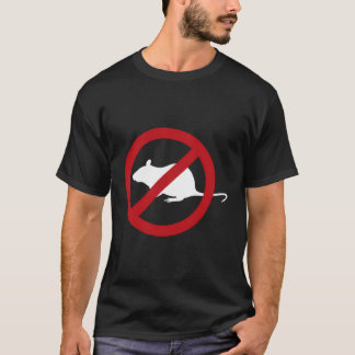 害虫駆除ラットサインGagギフト許可なしラット Tシャツ