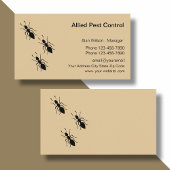 害虫駆除事業 名刺
