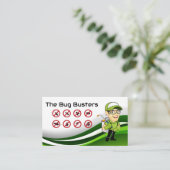 害虫駆除作業員 名刺 (スタンド正面)