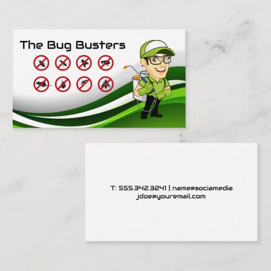 害虫駆除作業員 名刺 (正面/裏面)