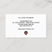 害虫駆除剤シールドロゴ 名刺 (裏面)