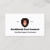 害虫駆除剤シールドロゴ 名刺 (正面)