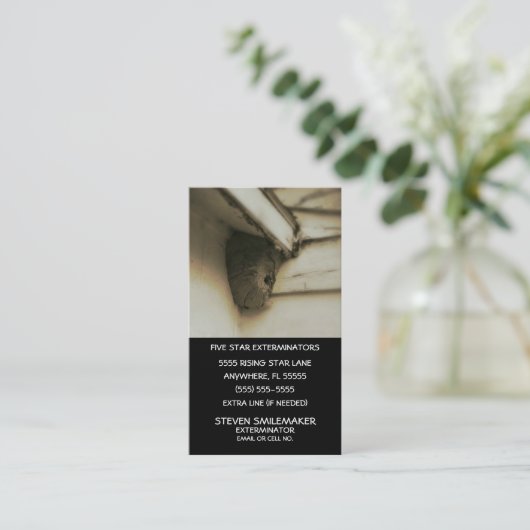 害虫駆除剤 名刺 (スタンド正面)