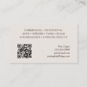 害虫駆除剤 名刺 (裏面)