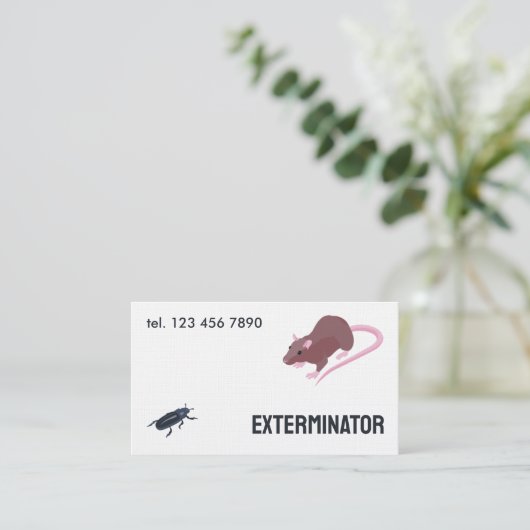 害虫駆除剤 名刺 (スタンド正面)