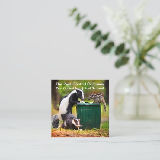 害虫駆除名刺 スクエア名刺 (スタンド正面)