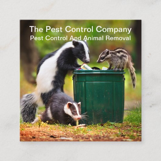 害虫駆除名刺 スクエア名刺 (正面)