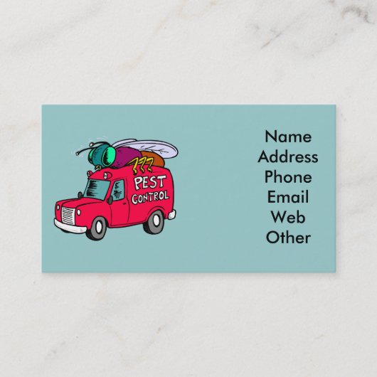 害虫駆除業者の名刺 名刺 (正面)