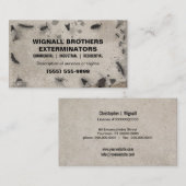 害虫駆除業者の名刺 名刺 (正面/裏面)