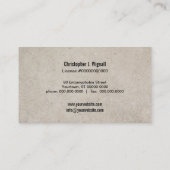 害虫駆除業者の名刺 名刺 (裏面)