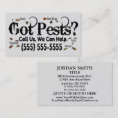 害虫駆除業者の実質の虫広告 名刺 (正面/裏面)