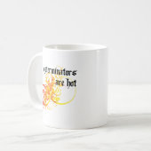 害虫駆除業者は熱いです コーヒーマグカップ (正面左)