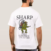 害虫駆除業者 Tシャツ (裏面)