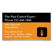 害虫駆除用磁気名刺 マグネット名刺 (正面)