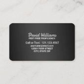 害虫駆除 名刺 (裏面)