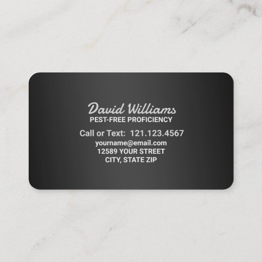 害虫駆除 名刺 (裏面)