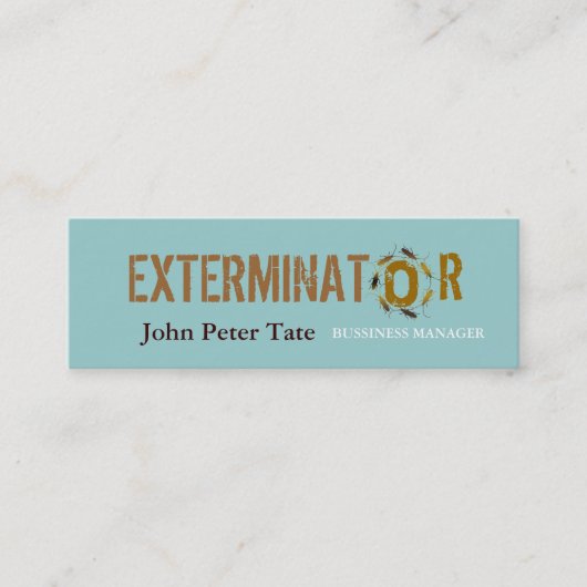 害虫駆除-名刺 スキニー名刺 (正面)