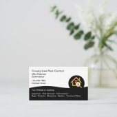 害虫駆除 新しいモダンなデザインテンプレート 名刺 (スタンド正面)