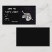 害虫駆除: 鉛筆のマウス: ビジネス 名刺 (正面/裏面)