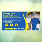 害虫・ネズミ駆除ビジネス用テキスト・写真をカスタマイズ ウィンドウサイン (シート3)