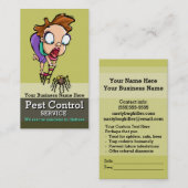 害虫Control.Exterminator.Bug Control.Customizable 予約カード (正面/裏面)