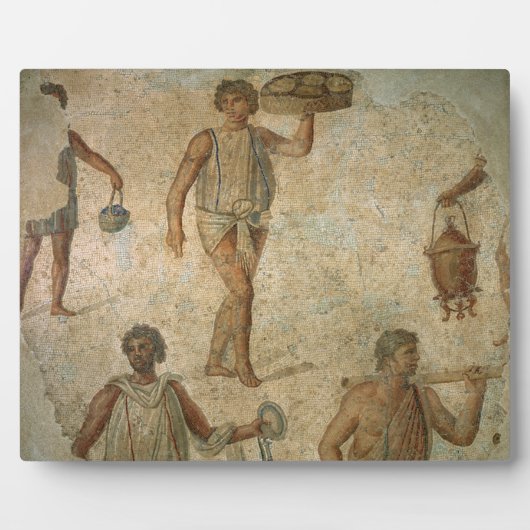 宴会の準備、大理石の破片、李 フォトプラーク (正面)