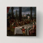 宴会の結婚 缶バッジ (正面)