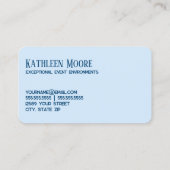 宴会場 名刺 (裏面)