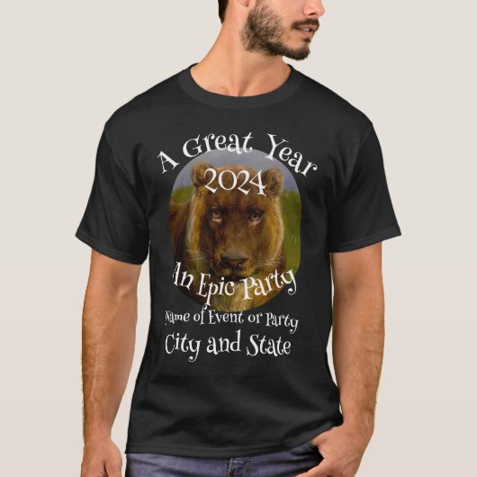 宴会 ティーガーデン サプライズパーティー ブロック 2024 Tシャツ (正面)