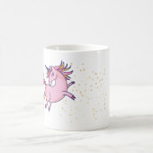 家おもしろいから働くMug Unicorn Madness コーヒーマグカップ (中央)