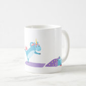 家おもしろいから働くMug Unicorn Madness コーヒーマグカップ (正面右)