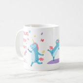 家おもしろいから働くMug Unicorn Madness コーヒーマグカップ (正面左)