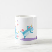 家おもしろいから働くMug Unicorn Madness コーヒーマグカップ (中央)
