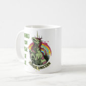 家おもしろいから働くMug Unicorn Madness コーヒーマグカップ (正面左)