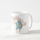 家おもしろいから働くMug Unicorn Madness コーヒーマグカップ (正面右)