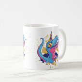 家おもしろいから働くMug Unicorn Madness コーヒーマグカップ (正面右)