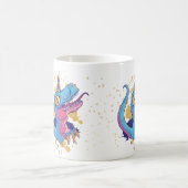 家おもしろいから働くMug Unicorn Madness コーヒーマグカップ (中央)