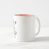 家おもしろいから働くMug Unicorn Madness ツートーンマグカップ (正面右)