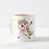 家おもしろいから働くMug Unicorn Madness ツートーンマグカップ (正面左)
