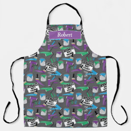 家おもしろいの画家と装飾家パーソナライズされた エプロン