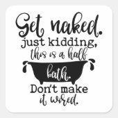 家おもしろいの装飾のためのバスルームデザイン スクエアシール (正面)