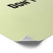 家おもしろいの規パーソナライズされた則(猫の写真) ポスター (角)