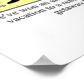 家おもしろいやオフィスのプリント! ポスター (角)