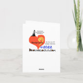 家おもしろい主婦の日グリーティングカード カード (裏面)