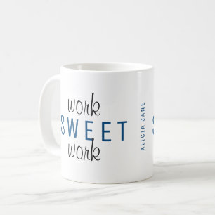 家おもしろい内仕事の仕事の甘い仕事タイポグラフィ コーヒーマグカップ